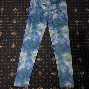 More Than Magic Blue and Green Galaxy Leggings